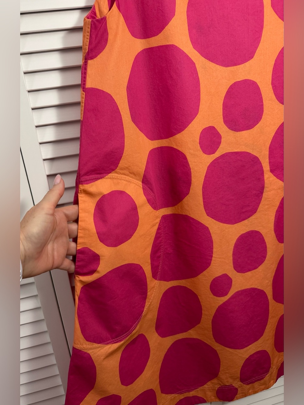 Uniqlo × Marimekko Women's A-Line Sleeveless Dress Pink Size L - Picture 3 of 9